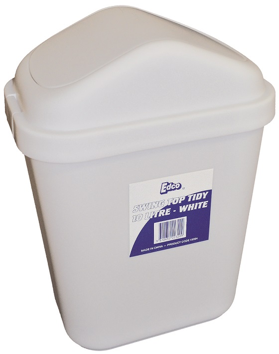 19304 Edco Swing Top Tidy 10ltr