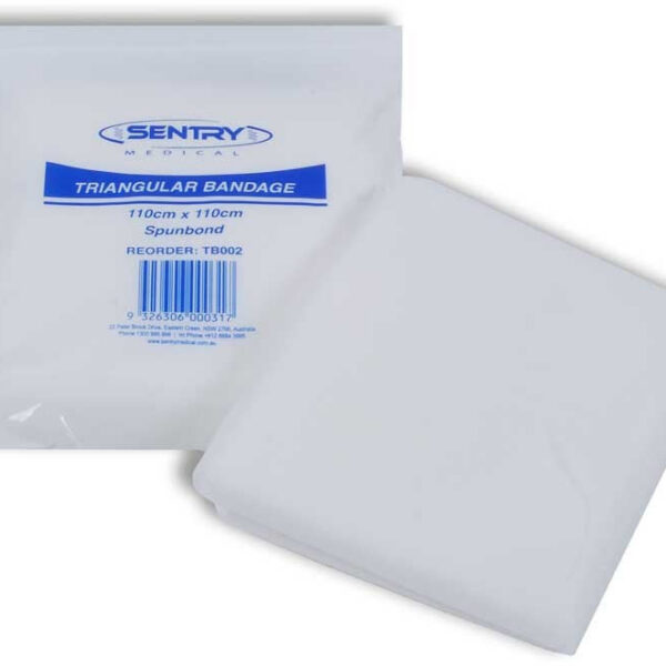 Sentry Medical triangular bandage, 110cm x 110cm