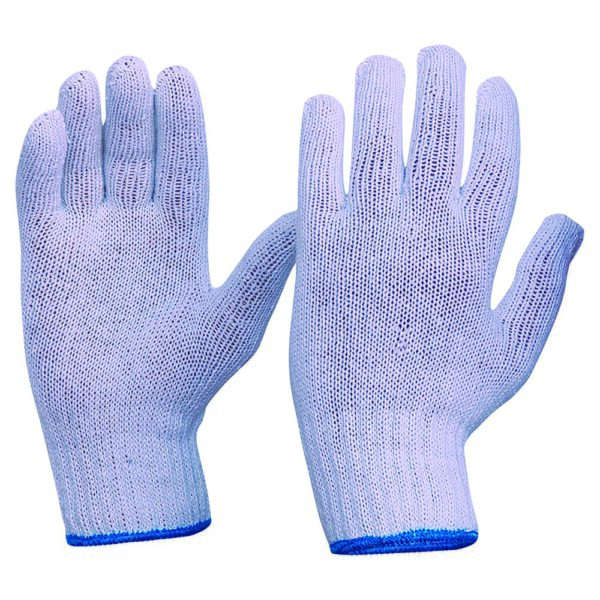 Knitted Poly Cotton Liner Gloves, pair
