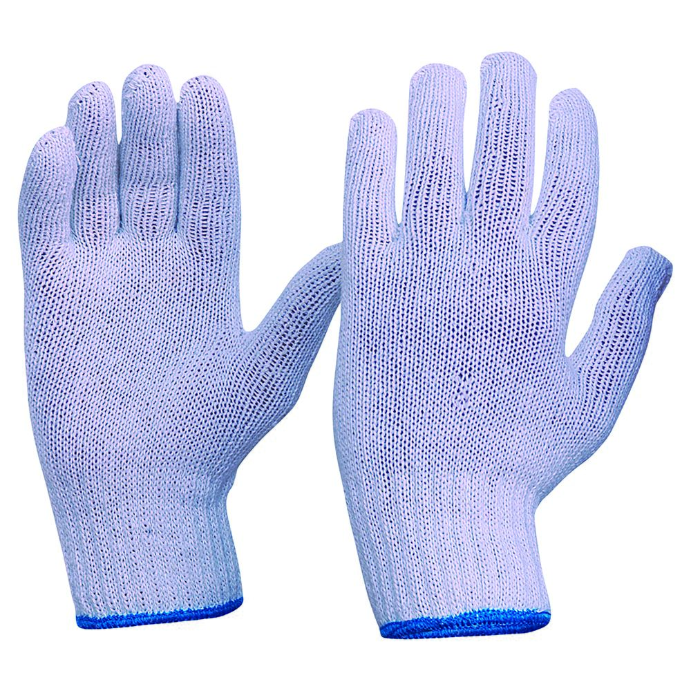 Knitted Poly Cotton Liner Gloves, pair