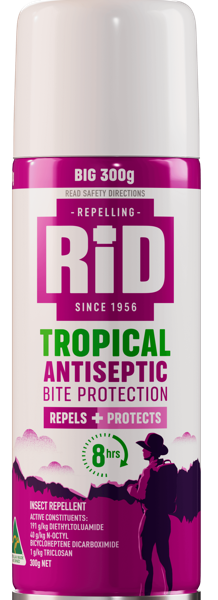 Rid Tropical Strength Insect Repellent Aerosol, 300g