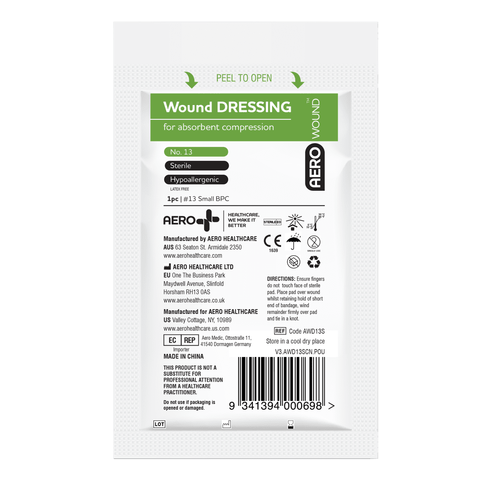 Aero Wound Dressing No 13, 8 x 10cm