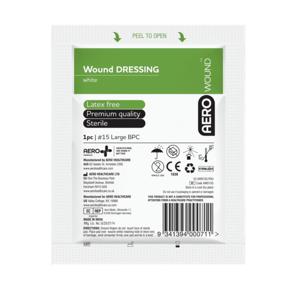 AeroWound #15 Wound Dressing, 18cm x 18cm