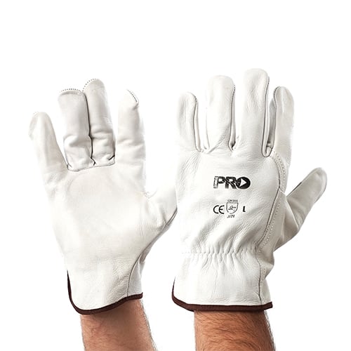 RiggaMate cow grain leather riggers gloves, medium