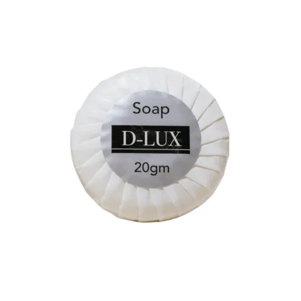 DLux pleated bath soap, 20g, carton of 500