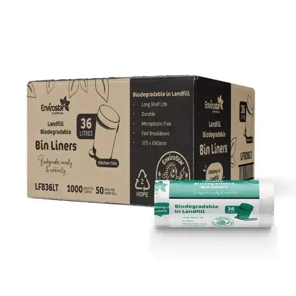 Envirostar 36L biodegradable bin liner, carton of 1000
