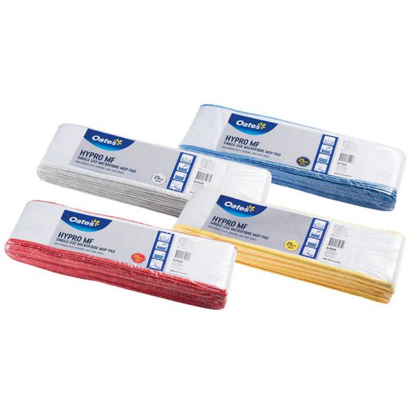 Oates Hypro MF microfibre mop pad, blue, pack of 25