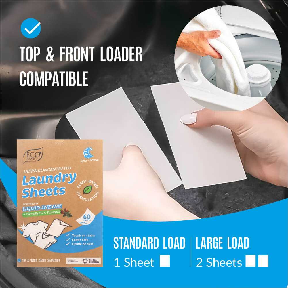 Eco Basics laundry sheets, Ocean Breeze, 60 pack