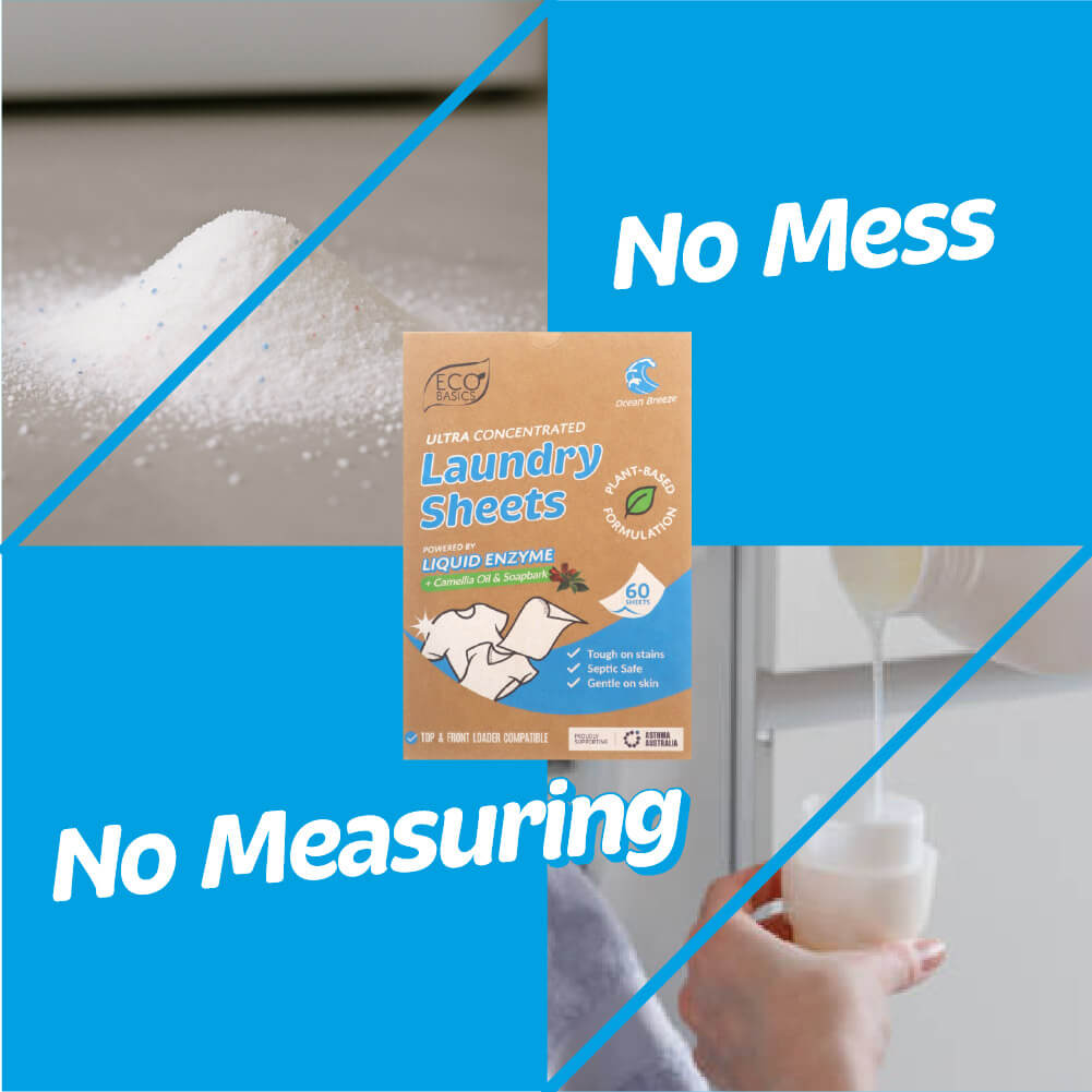Eco Basics laundry sheets, Ocean Breeze, 60 pack