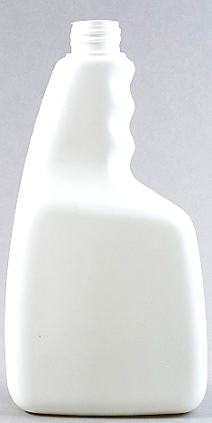 White PET pistol grip plastic bottle 750mL