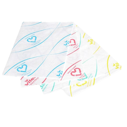 Vileda MicronSolo single-use cloth, blue, pack of 100