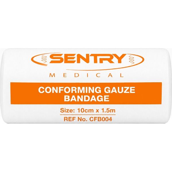 Sentry Medical conforming gauze bandage, 10cm x 1.5m