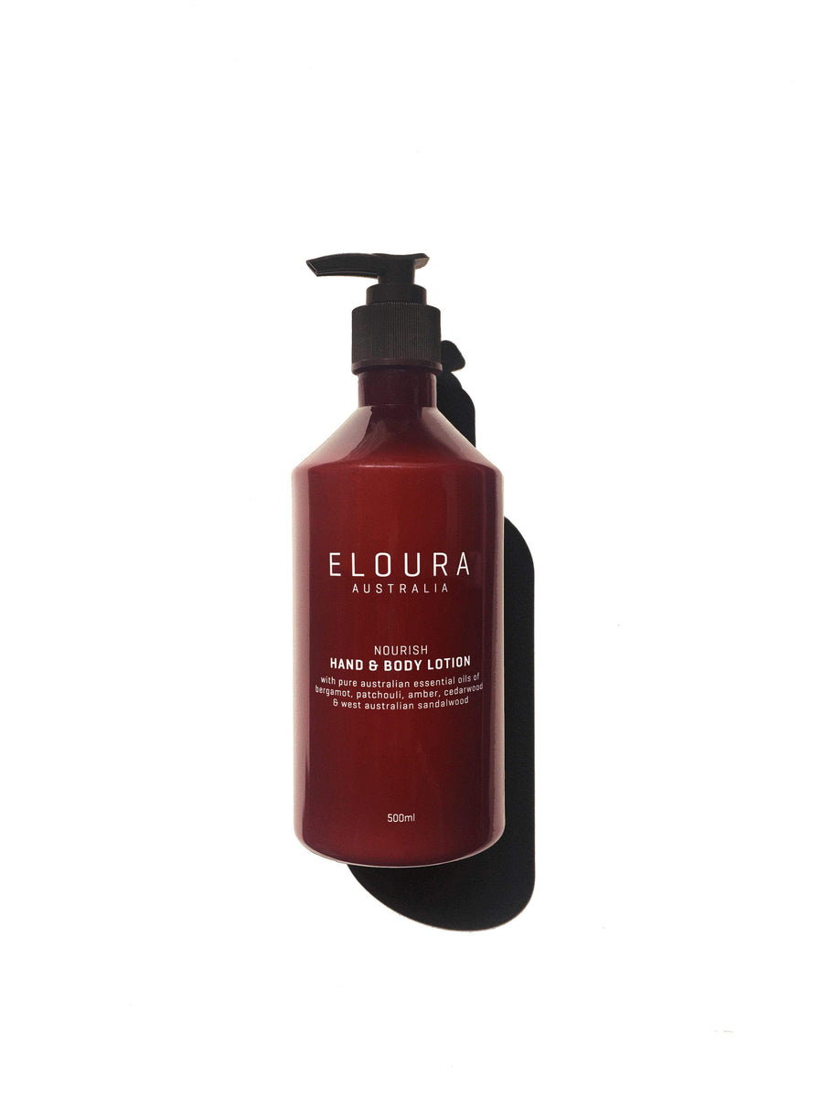 Eloura Nourish Hand and Body Lotion, 500ml dispenser