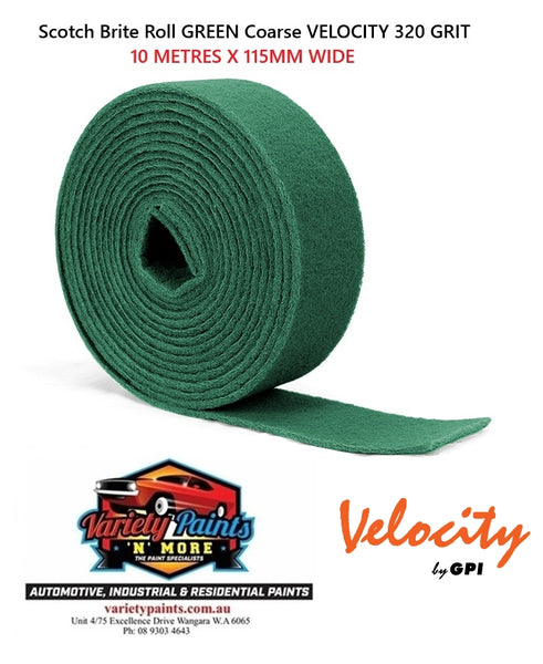 Scourer Roll Green 115mm x 10m x 320g