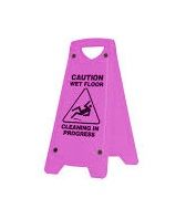 Oates Wet Floor Sign A Frame Pink