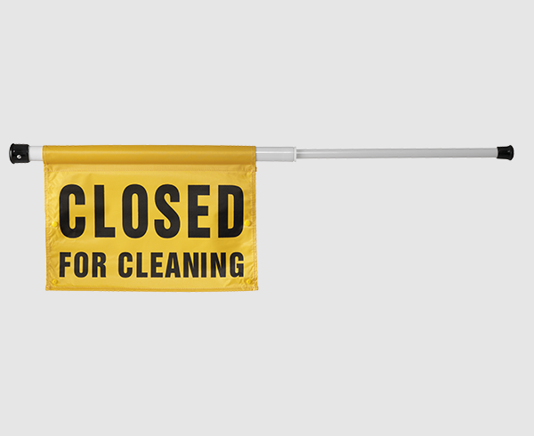 Oates Closed for Cleaning Hanging Sign
