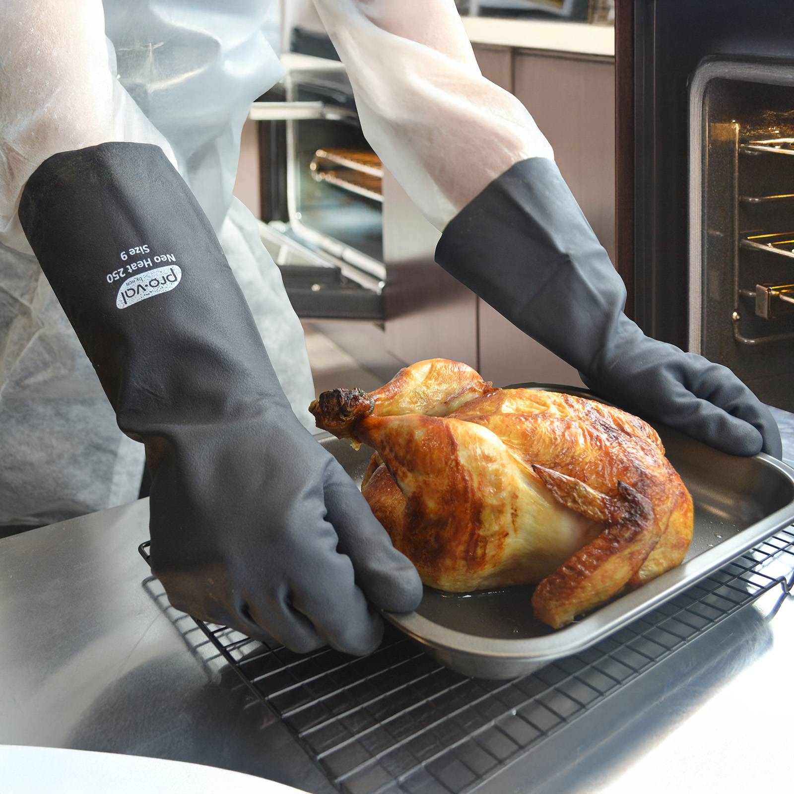 Pro-Val Neo Heat Gloves 250* Black 380mm