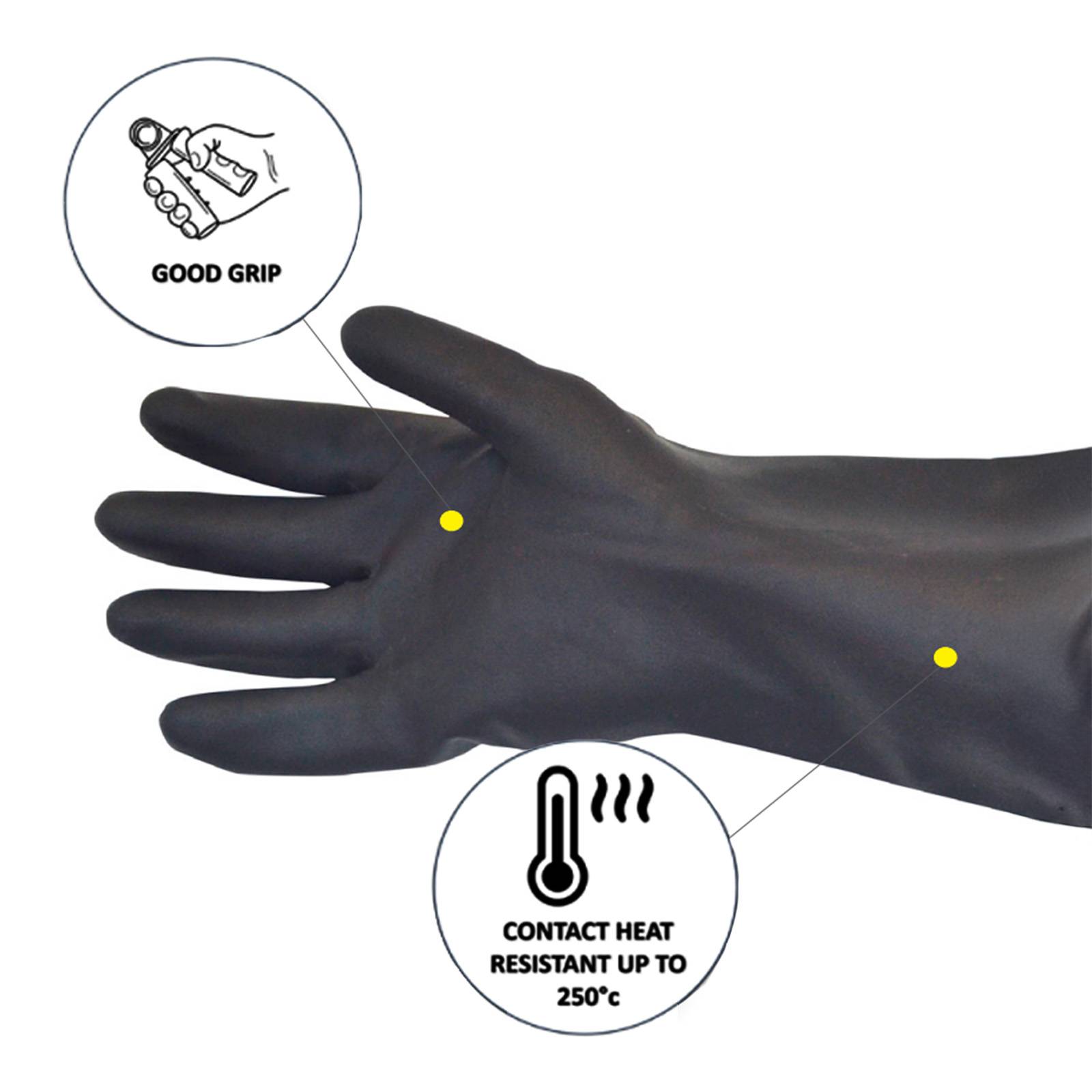 Pro-Val Neo Heat Gloves 250* Black 380mm