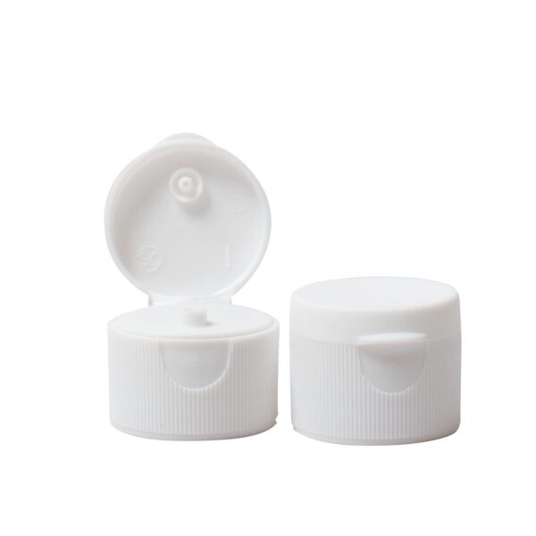White Flip Top Wedge Cap 28mL