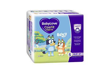 Babylove Cosifit Nappies Size 5, 12-17kg, 54 Pack