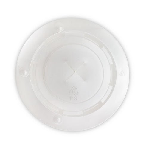 Paper Cold Cups Lid Flat w Straw Slot Carton 1000