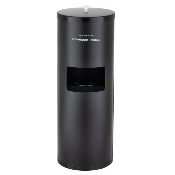 Wow Wipes Matte Black Free Standing Dispenser