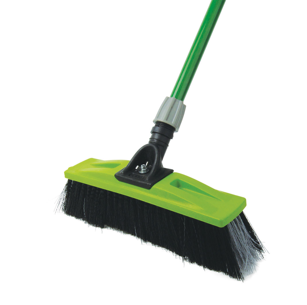Sabco extra strong bristle broom with handle, 350mm