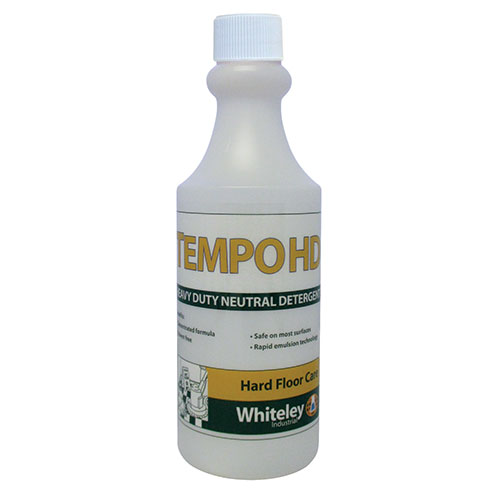 Whiteley Tempo HD labelled empty bottle, 500mL