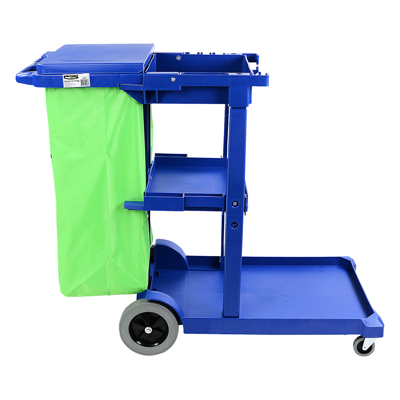 65040 Rapidclean Janitors Cart W Lid 3