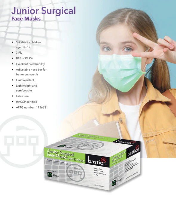 Bastion Junior Surgical Face Mask Sheet