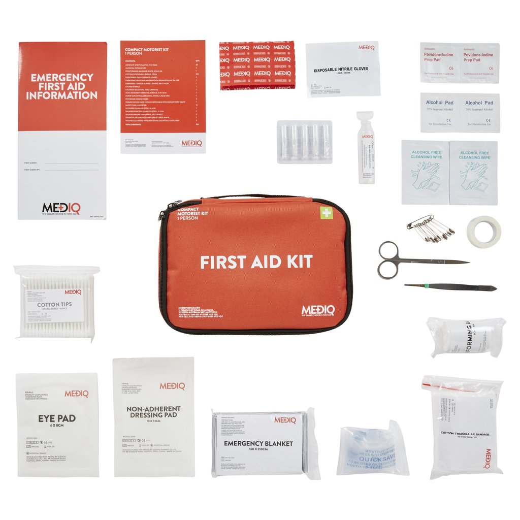Mediq Motorist First Aid Kit Contents View