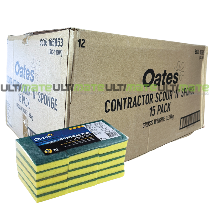 Oates Contractor Scour N Sponge Carton