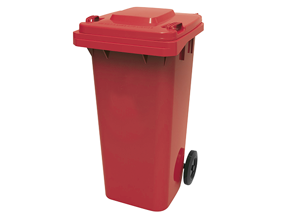 Oates Wheelie Bin Red 120l