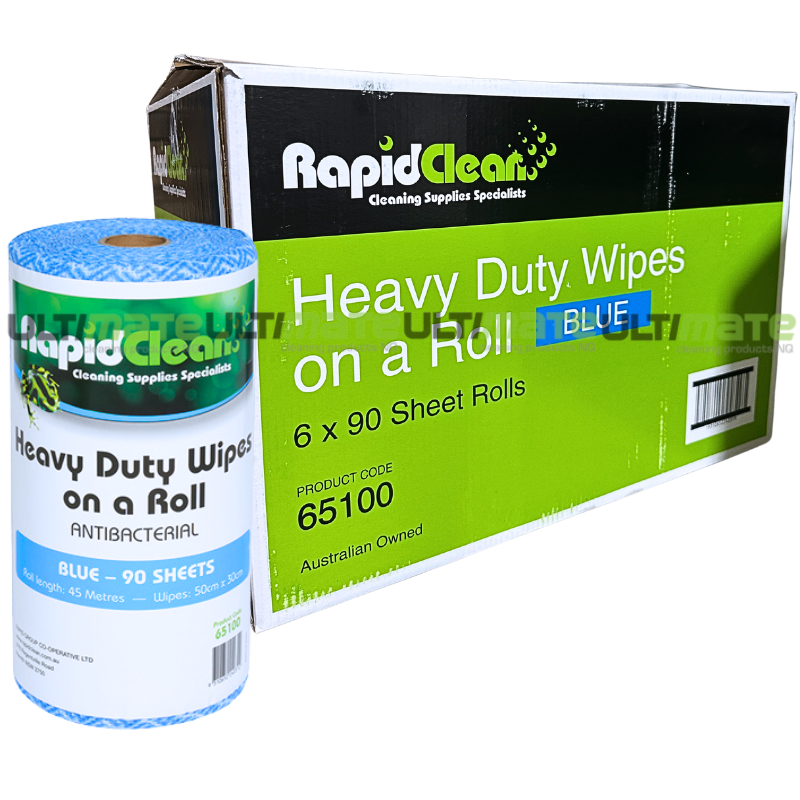 Rapidclean Wipes Blue Carton