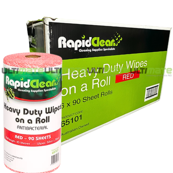 Rapidclean Wipes Red Carton