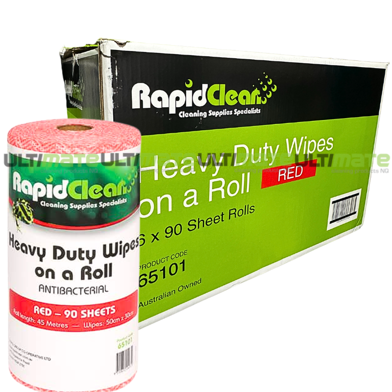 Rapidclean Wipes Red Carton